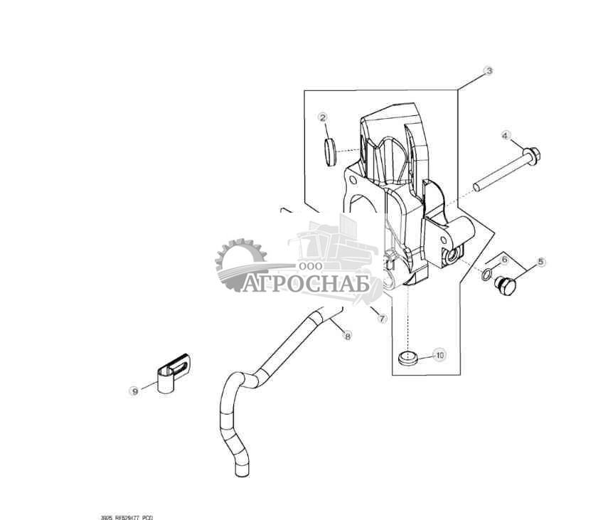 3925 Корпус термостата 
